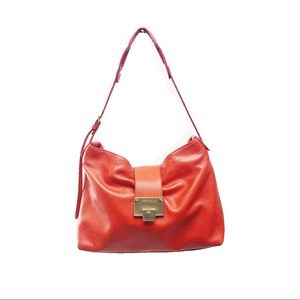 Jimmy Choo Flip Lock Leather Bag